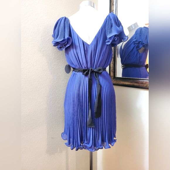 New Pearl Georgina Chapman of Marchesa Purple Dress Size 8 - Picture 4 of 11